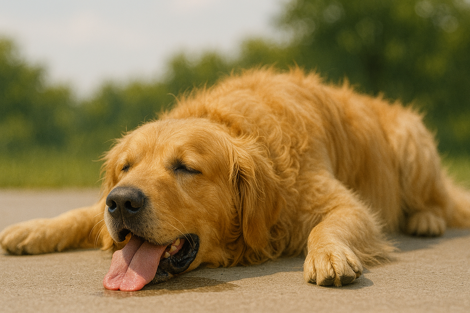 夏の犬イメージ